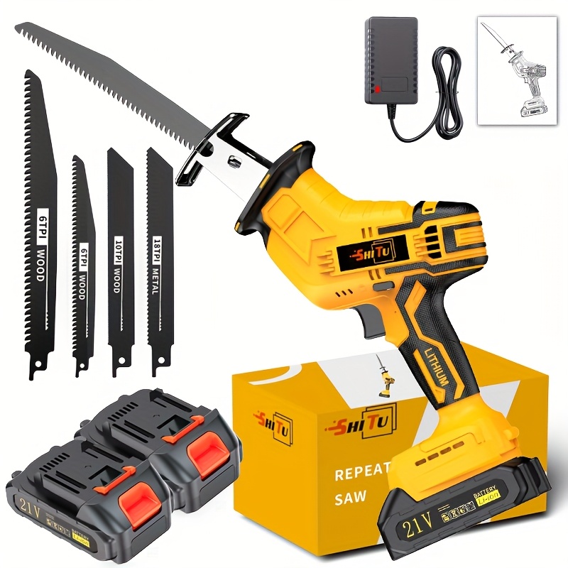 Power Tools And Hand Tools - Newly Upgraded Electric Reciprocating Saw, Wireless