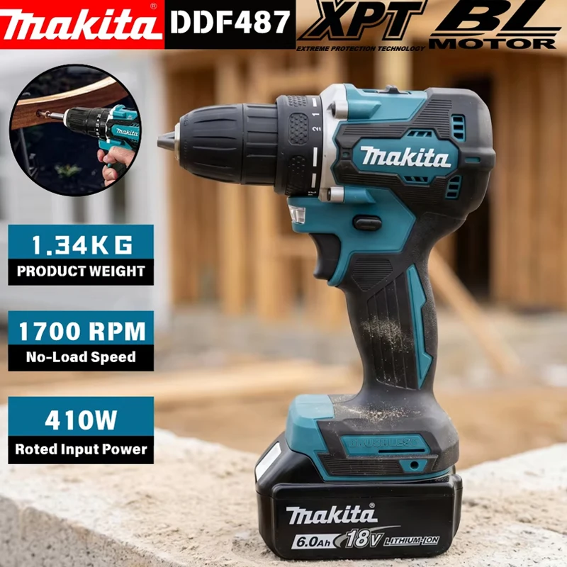 Power Tools Sheets - Makita DDF487 Cordless Driver Drill Brushless