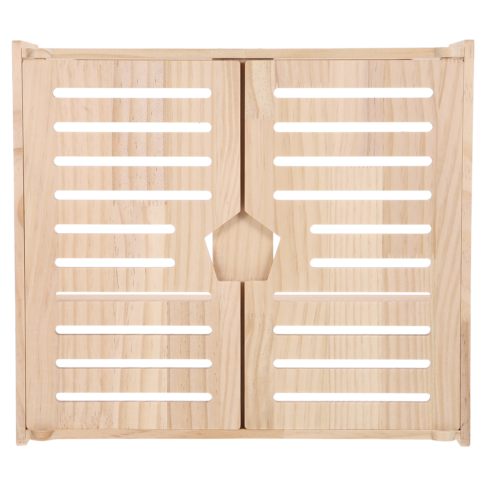 Power Tools Holder - Wooden WiFi Router Storage Box 2-Layer