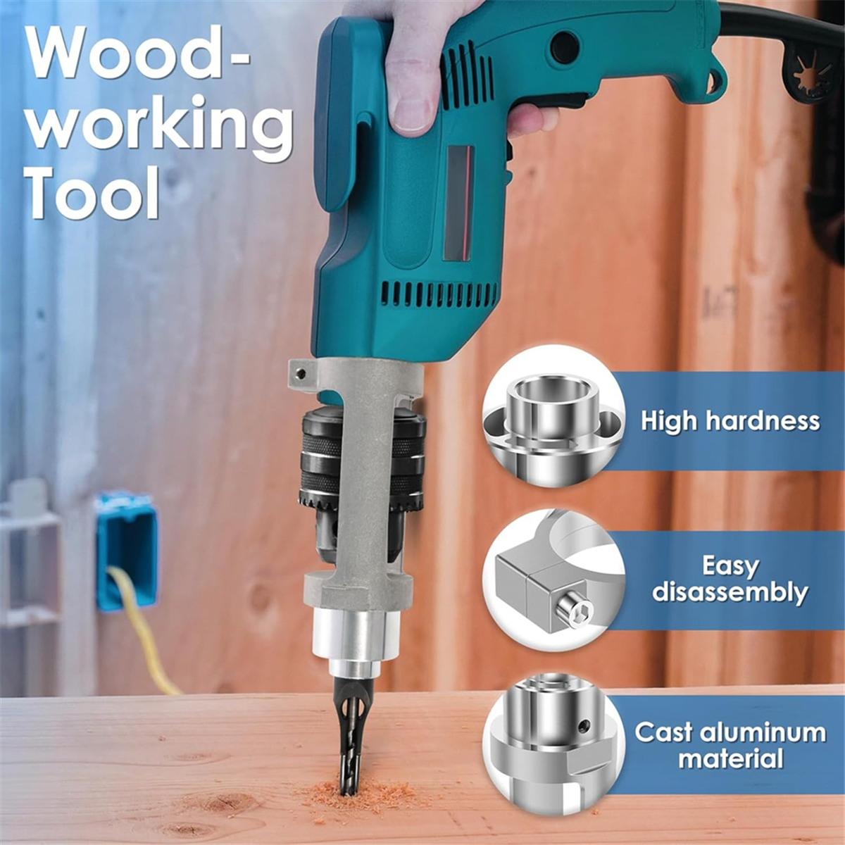 Power Tools Holder - ABNJ Square Hole Drill Bit Adapter