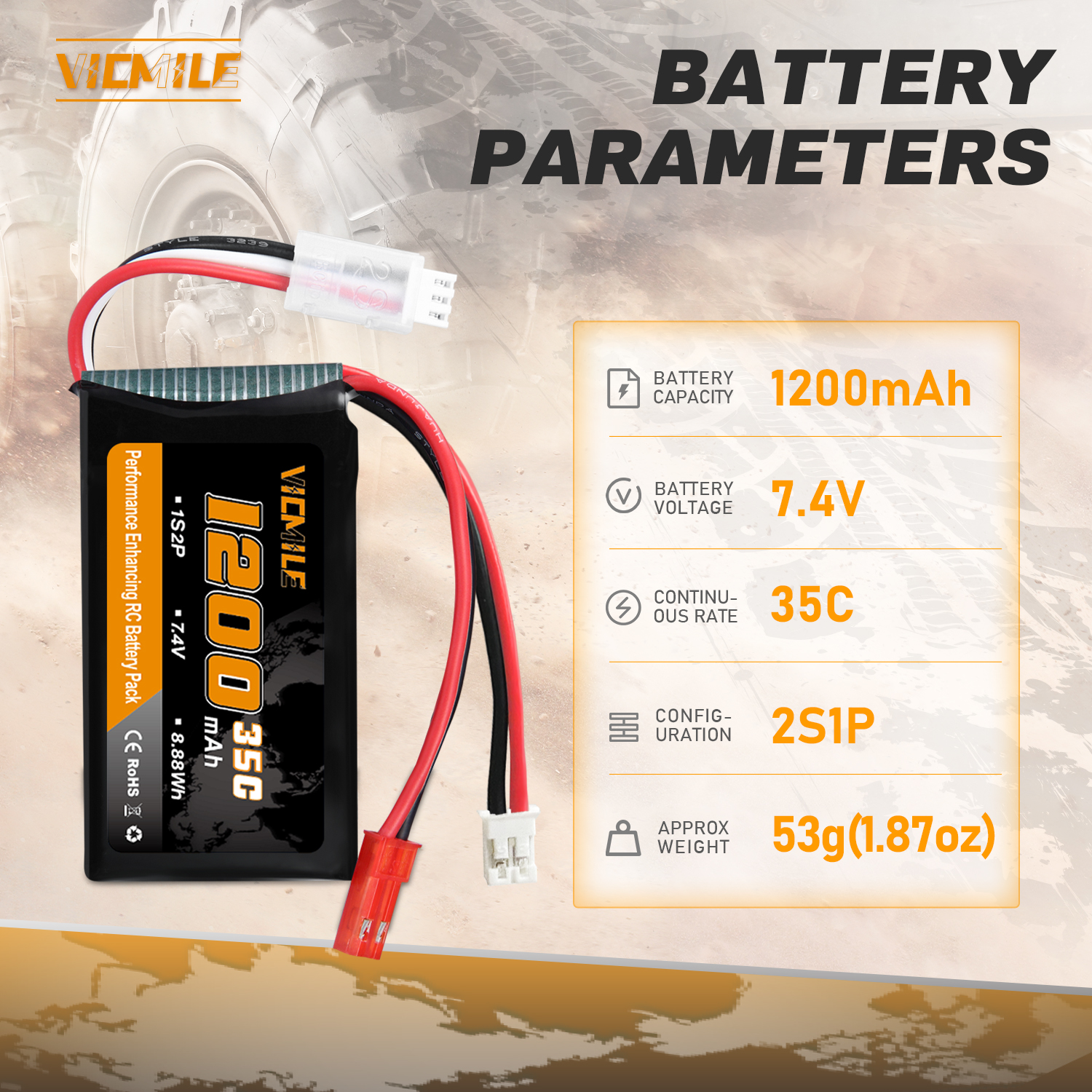 VICMILE SCX24 Battery 7.4V 120 - Impact Driver Cordless recensione e prezzo