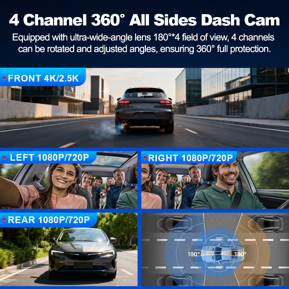 BEPOCAM 4 Channel Dash Cam 4K  - Power Tools Japan recensione e prezzo