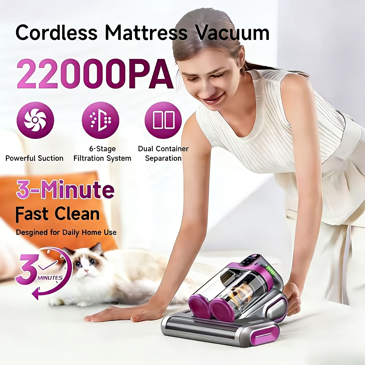Wireless Mattress Vacuum Clean - Vacuum Cleaner Power Tools recensione e prezzo