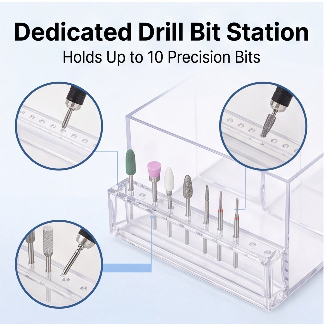 Clear Acrylic Nail Display Box - Power Tools Holder recensione e prezzo