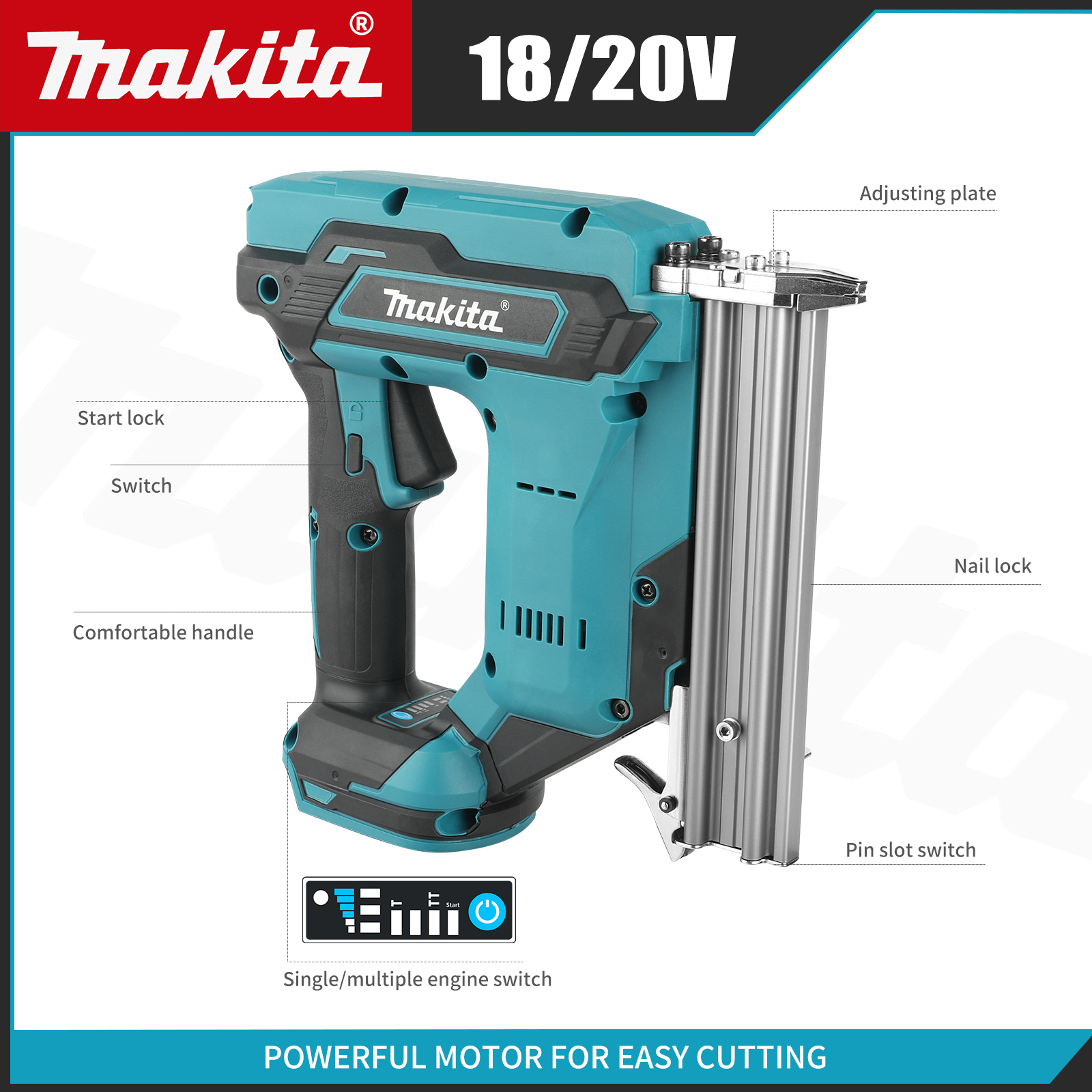 Makita Cordless Nail Gun:10-30 - Staple Gun Electric recensione e prezzo
