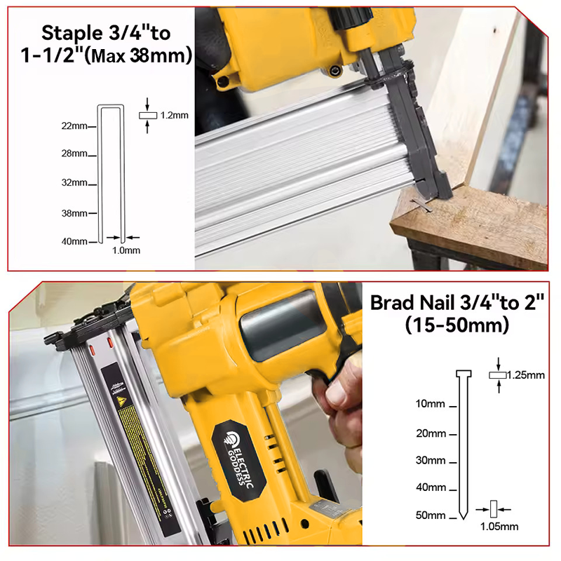 50mm Brushless Electric Nail G - Staple Gun Electric recensione e prezzo