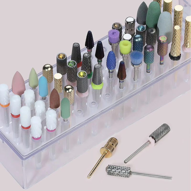 48 Holes Clear Nail Drill Bits - Power Tools Holder recensione e prezzo