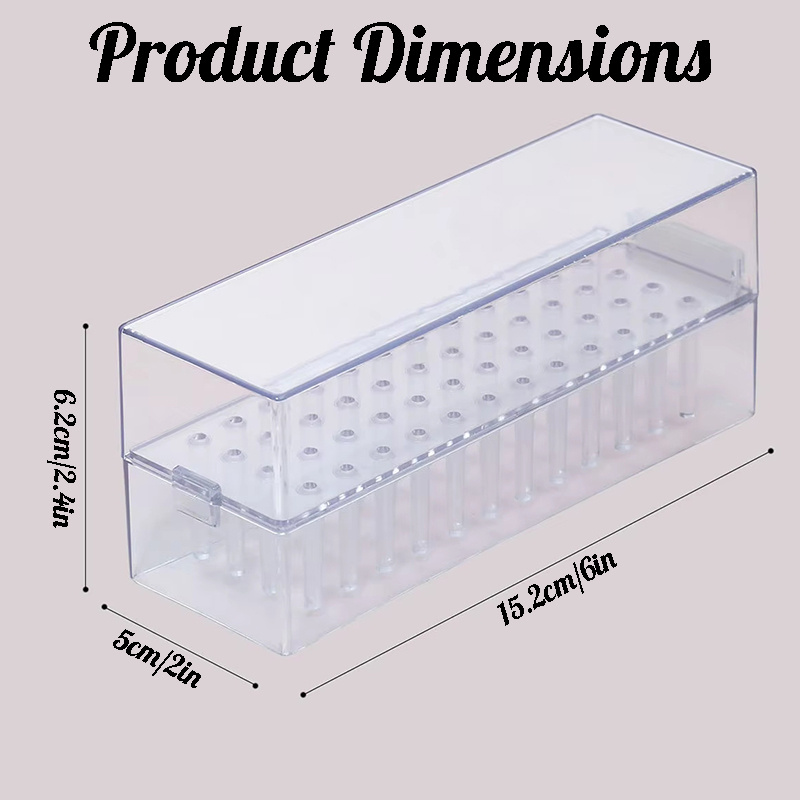 48 Holes Clear Nail Drill Bits - Power Tools Holder recensione e prezzo