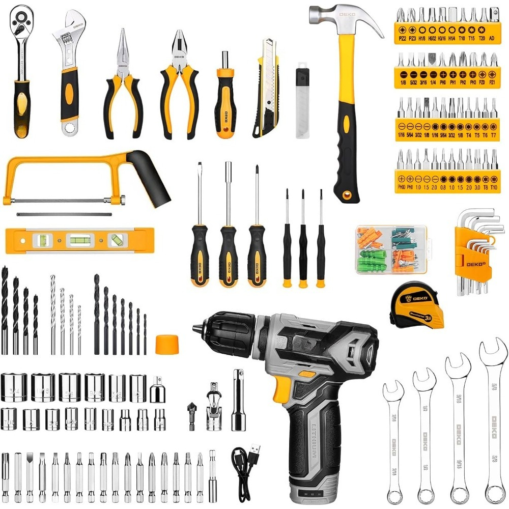 US Shipping Tool Kit Box Drill - Combo Power Tools recensione e prezzo