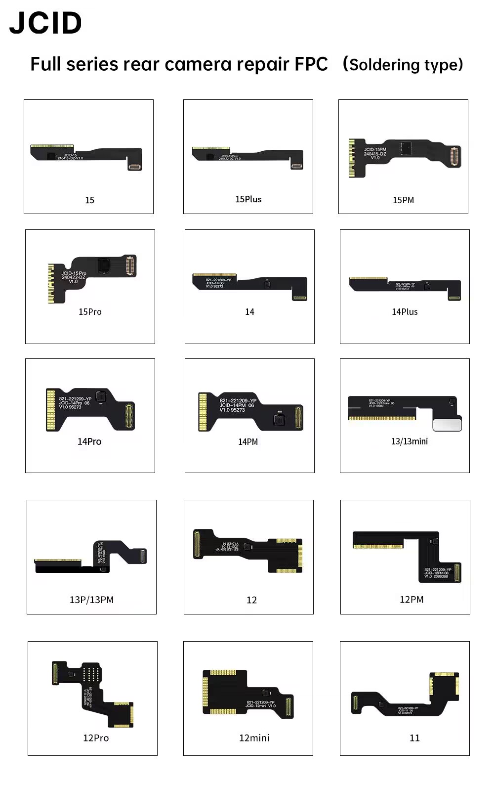 JCID Rear Camera Repair FPC Fl - Power Tools Green Color recensione e prezzo
