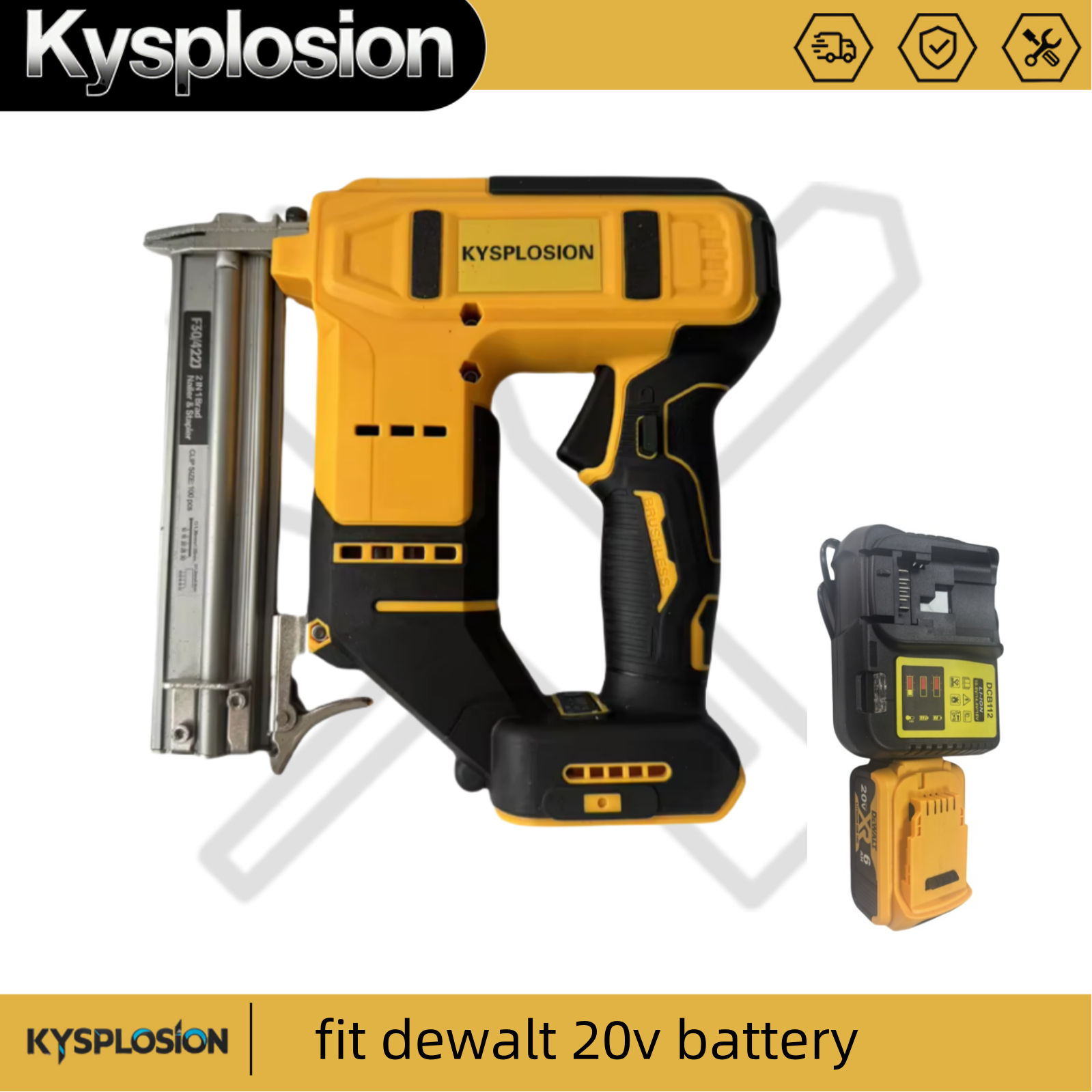 Brushless Nail Gun F30G Tacker - Staple Gun Electric recensione e prezzo