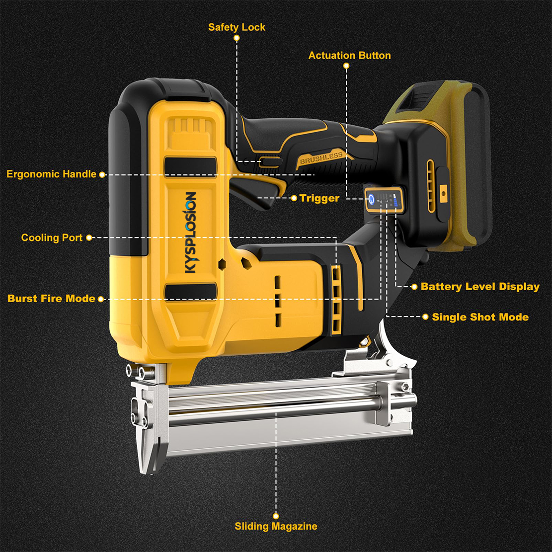Brushless Nail Gun F30G Tacker - Staple Gun Electric recensione e prezzo
