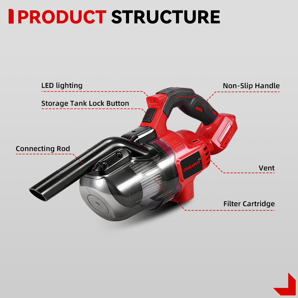 ONEVAN 16000PA Cordless Electr - Vacuum Cleaner Power Tools recensione e prezzo