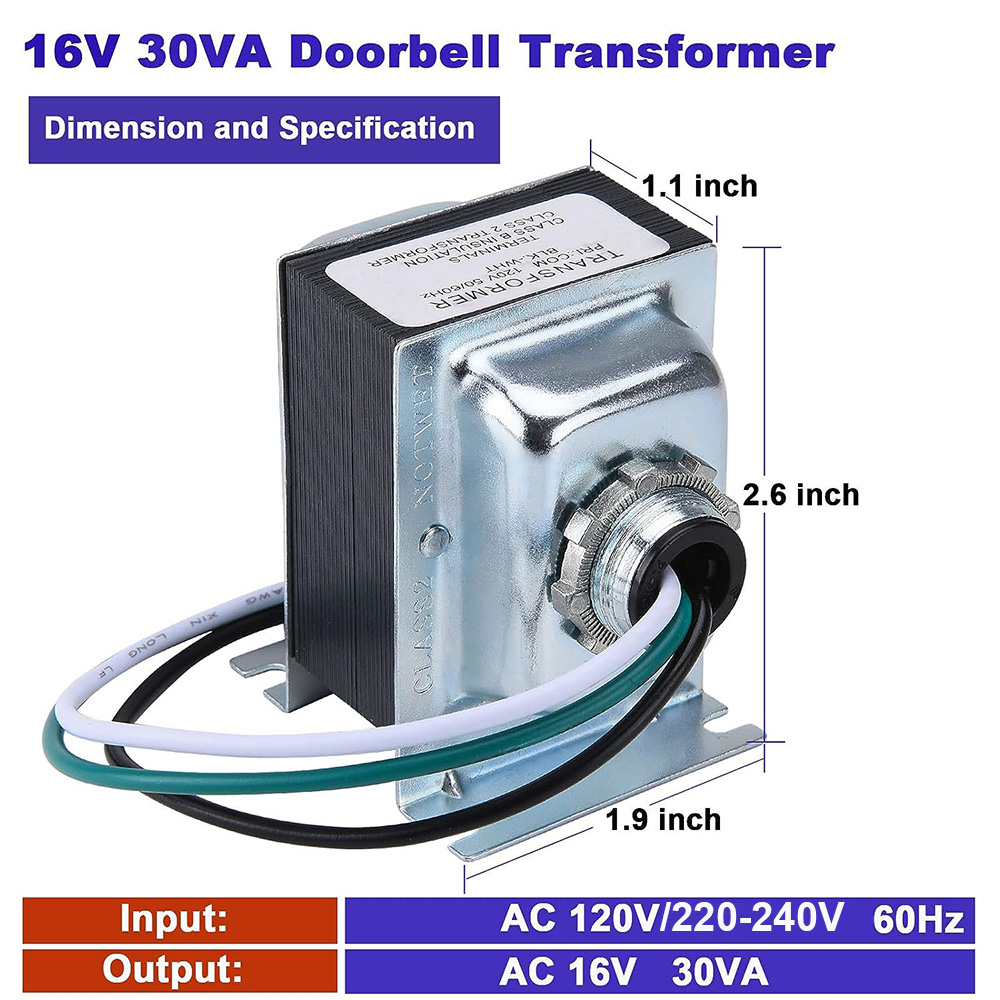 16V 30VA Doorbell Transformer  - Power Tools Pro recensione e prezzo
