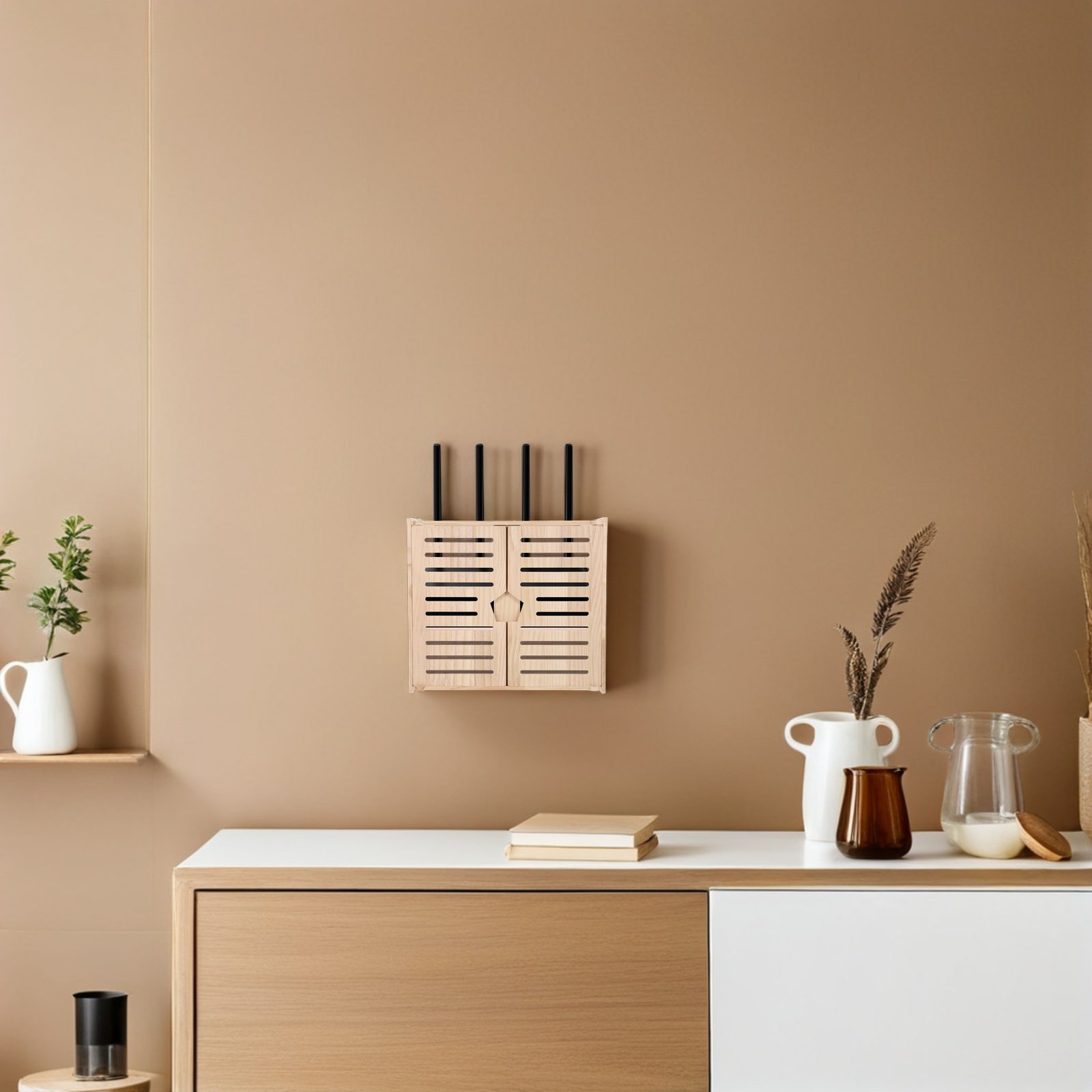 Wooden WiFi Router Storage Box - Power Tools Holder recensione e prezzo