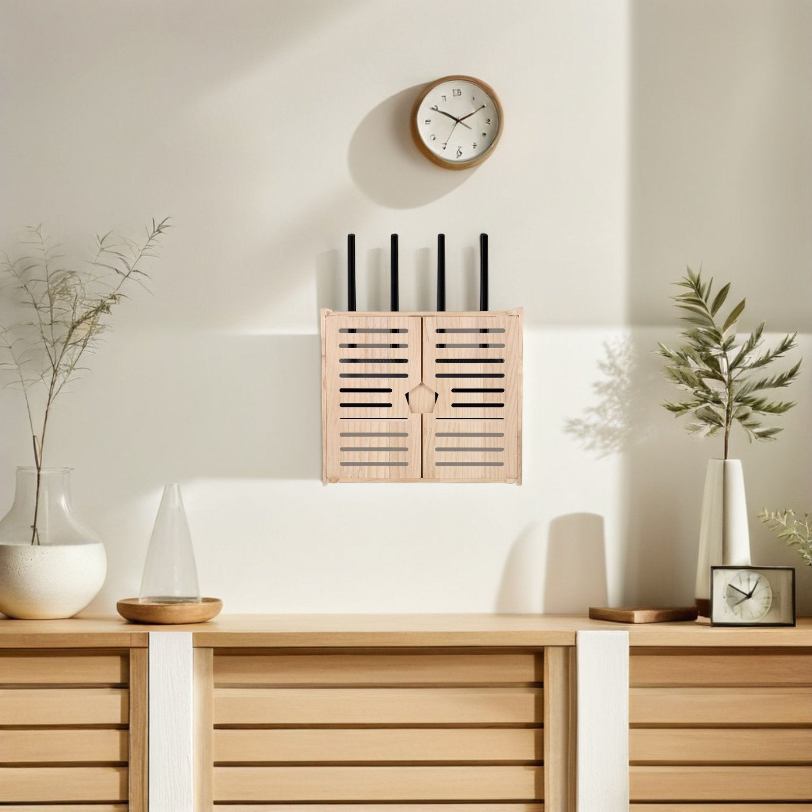 Wooden WiFi Router Storage Box - Power Tools Holder recensione e prezzo