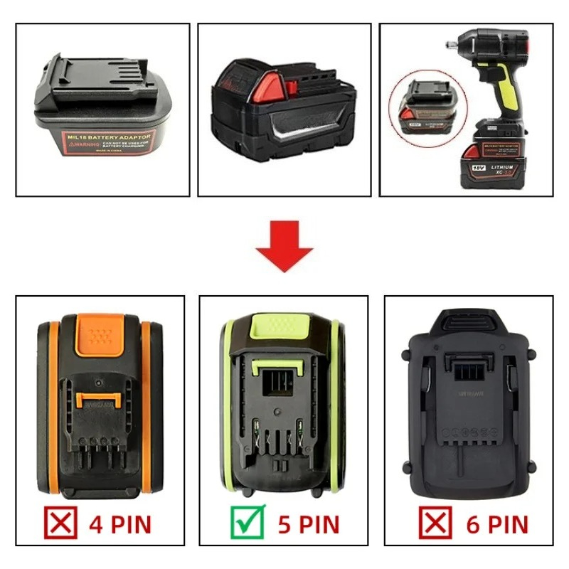 Battery Adapter Converter for  - Power Tools Green Color recensione e prezzo