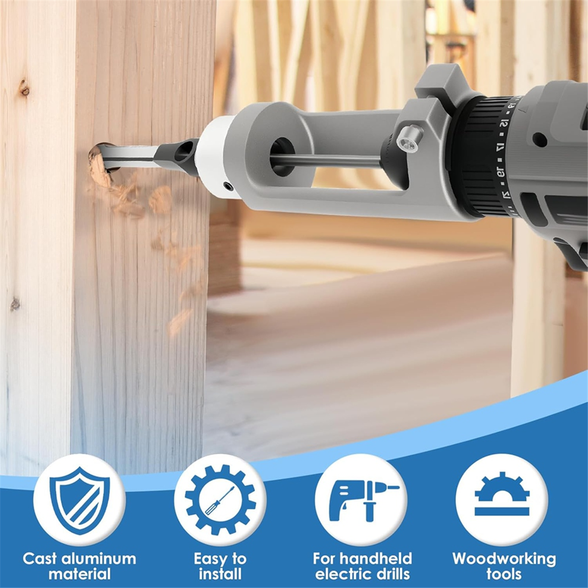 ABNJ Square Hole Drill Bit Ada - Power Tools Holder recensione e prezzo