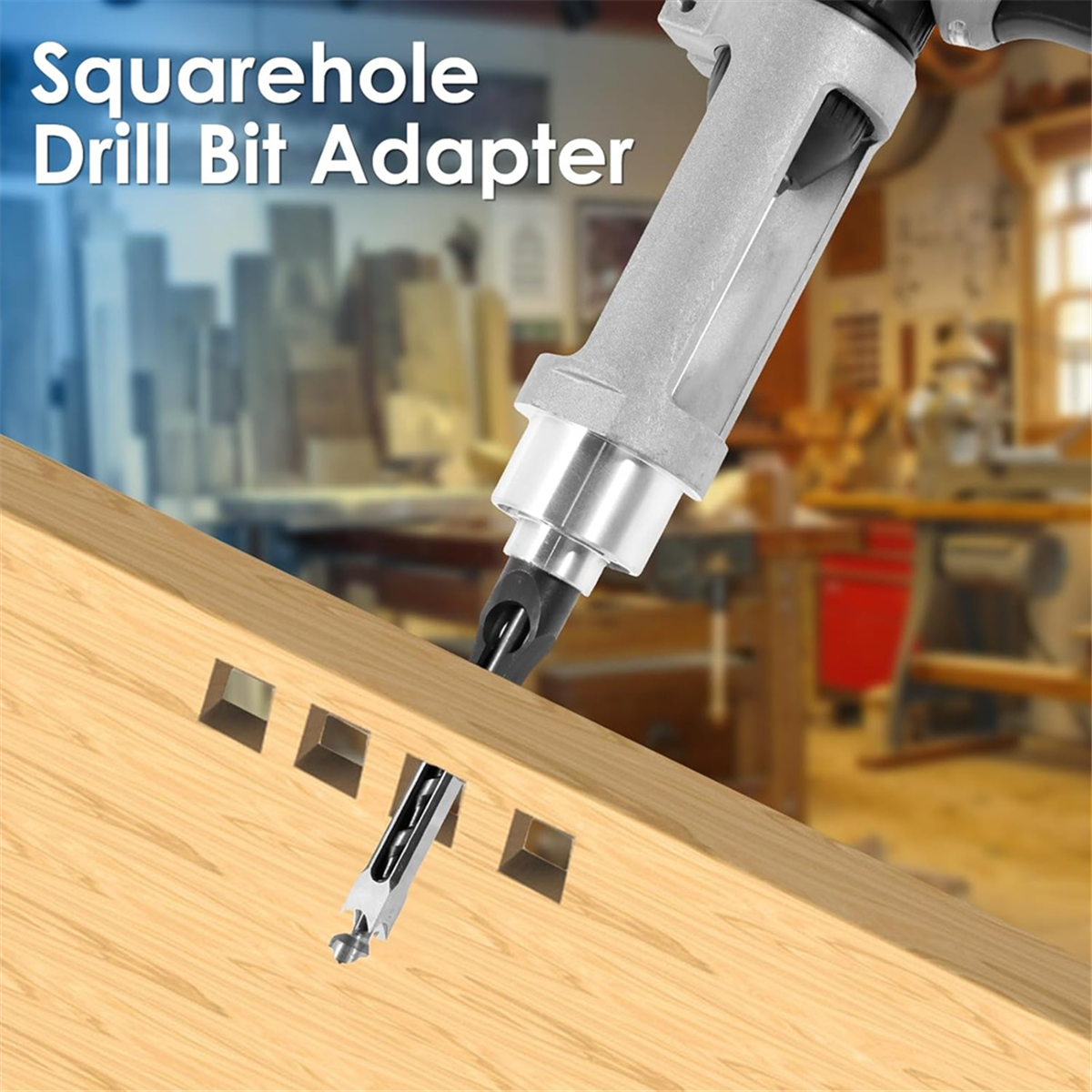 ABNJ Square Hole Drill Bit Ada - Power Tools Holder recensione e prezzo