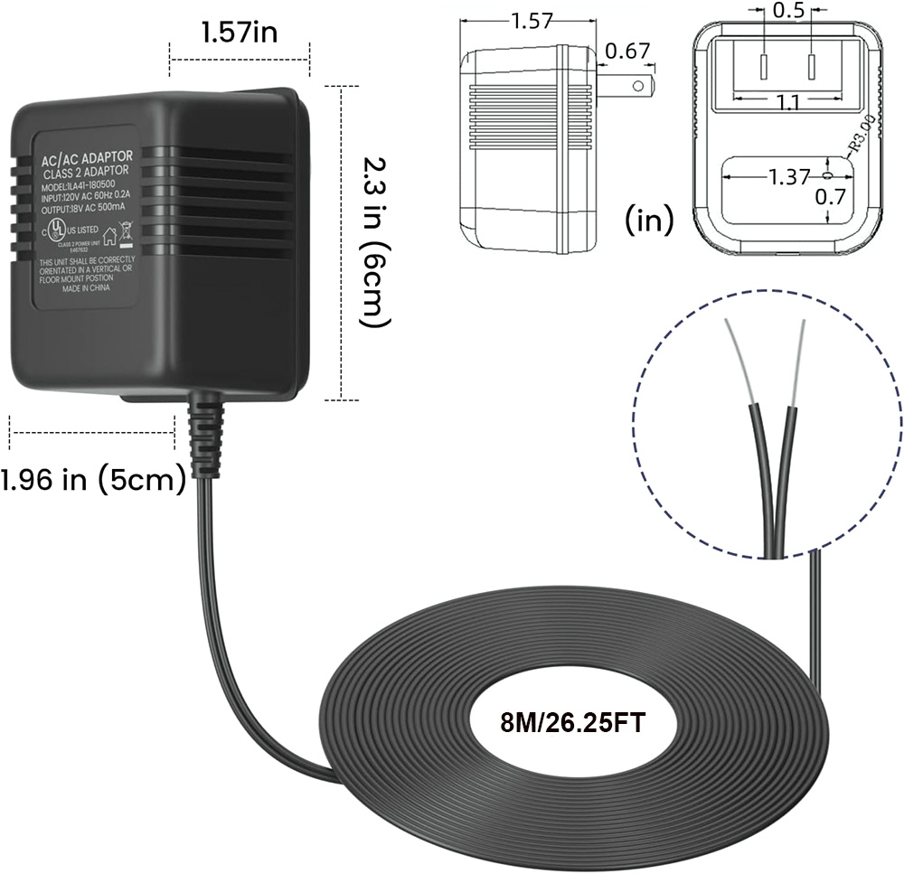 18V 500mA Doorbell Adapter, Vi - Power Tools Pro recensione e prezzo